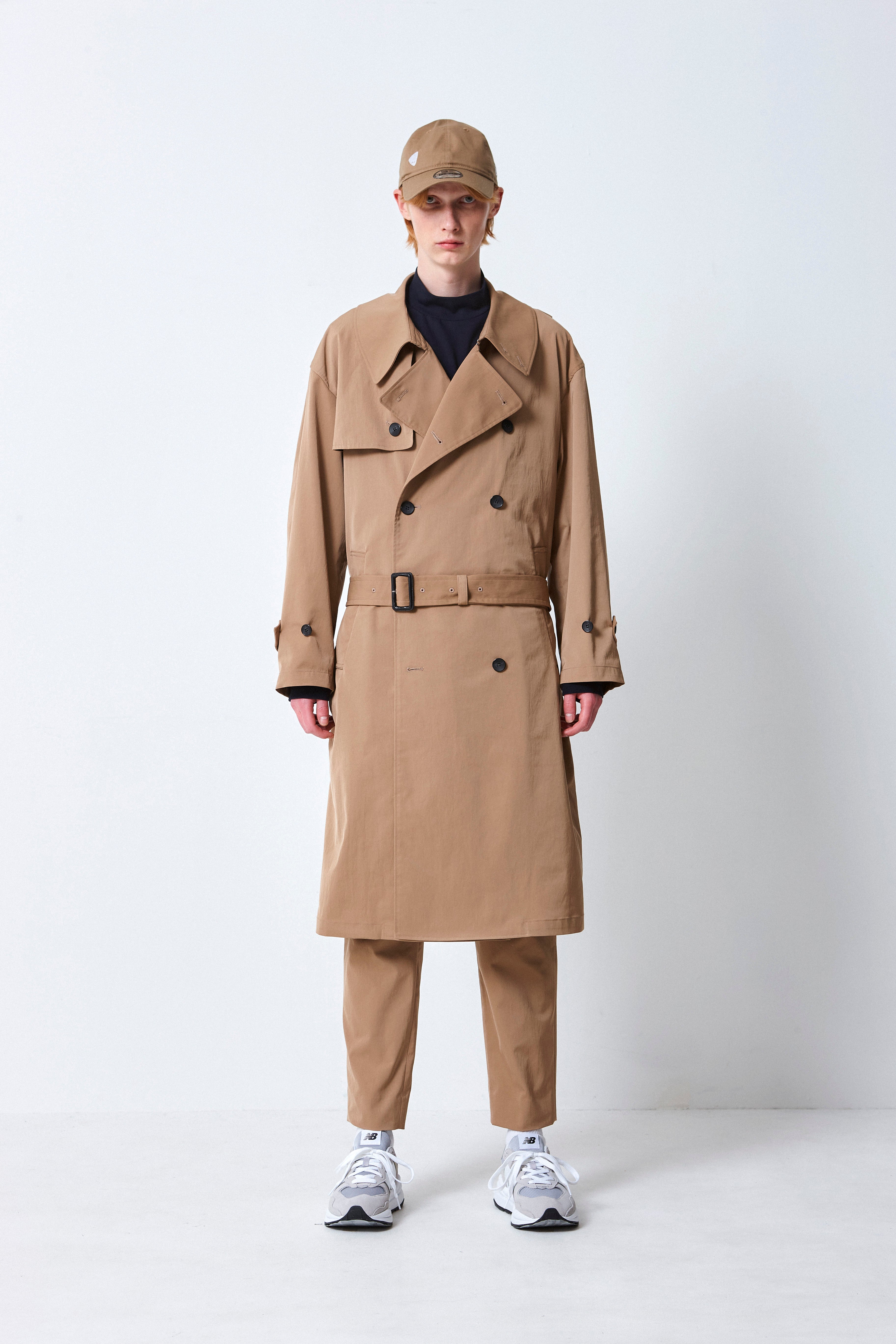 Ohal COTTONLIKE TWILL TRENCH COAT